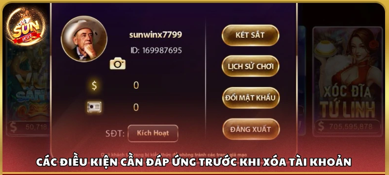 Những lý do người chơi muốn xóa tài khoản Sunwin 